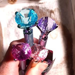 Diamond top ball point pens